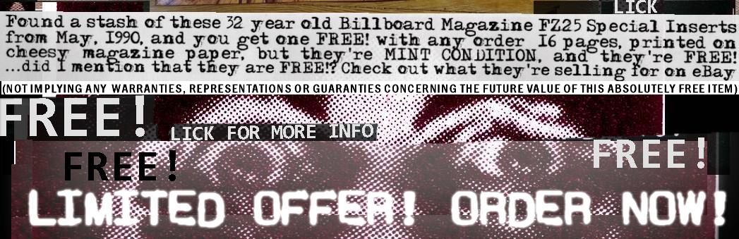 Billboard Magazine FZ25 Special Insert end